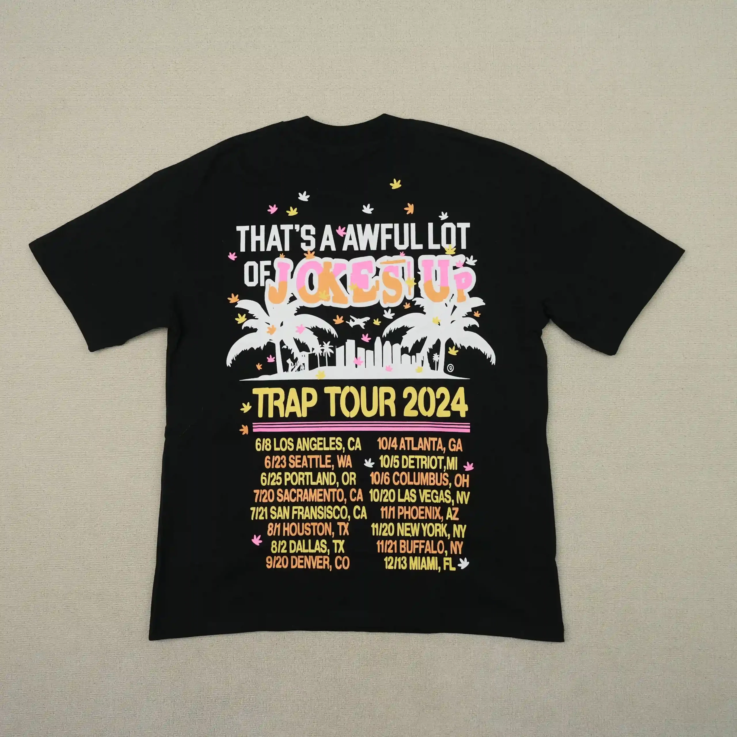 Cough Syrup Jokes Up Monster Tee Black